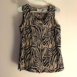 Vintage Zebra Shell Top SALE